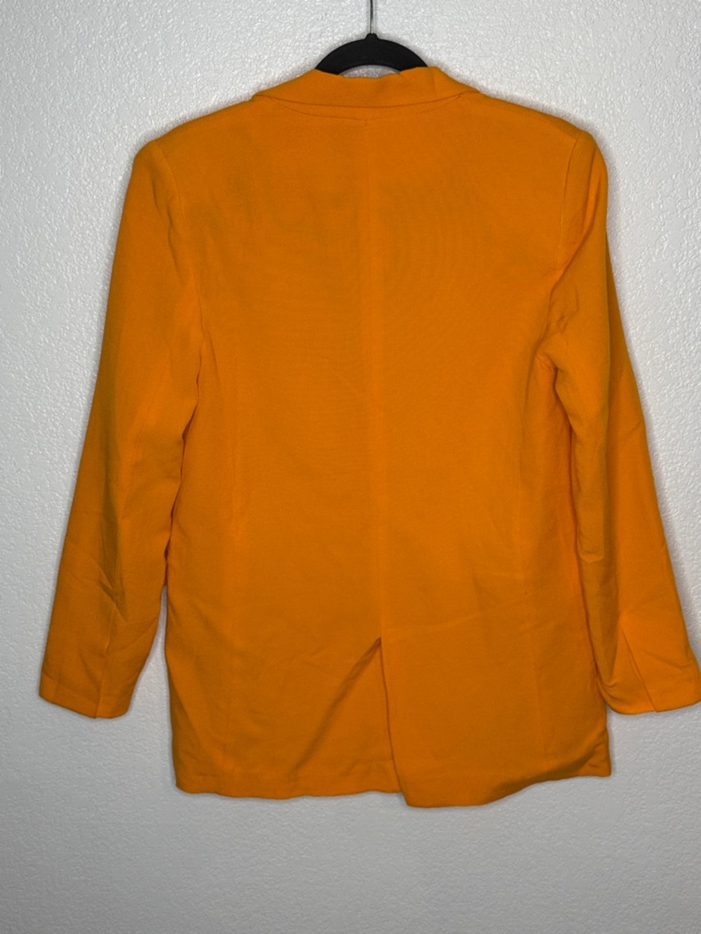 Galita Orange Linen Blend Single Butyon Loose Fit Blazer Size Small - Picture 2 of 6